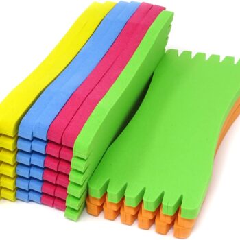 10PCS Fishing Line Foam Board, Fishing Line Foam Spool, Fishing Winding Board for Fishing Leader Line, Snelled Hooks & Rigs