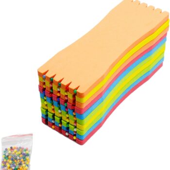 Fishing Leader Line Hook Holder,Fishing Line Foam Board Spool,10pcs Fishing Winding Board with Retaining Pins Accessories