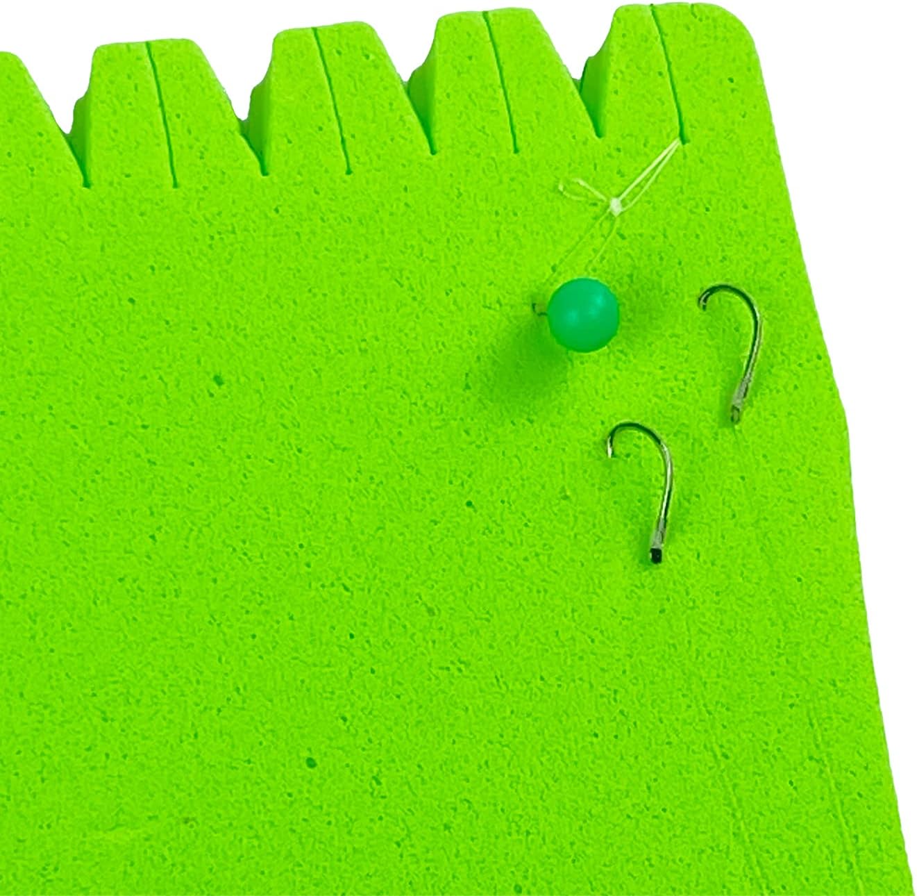 Fishing Leader Line Hook Holder Organizer Foam Board Snelled Fishing Hooks Keeper Leader Wallet Pack of 10 - Image 2
